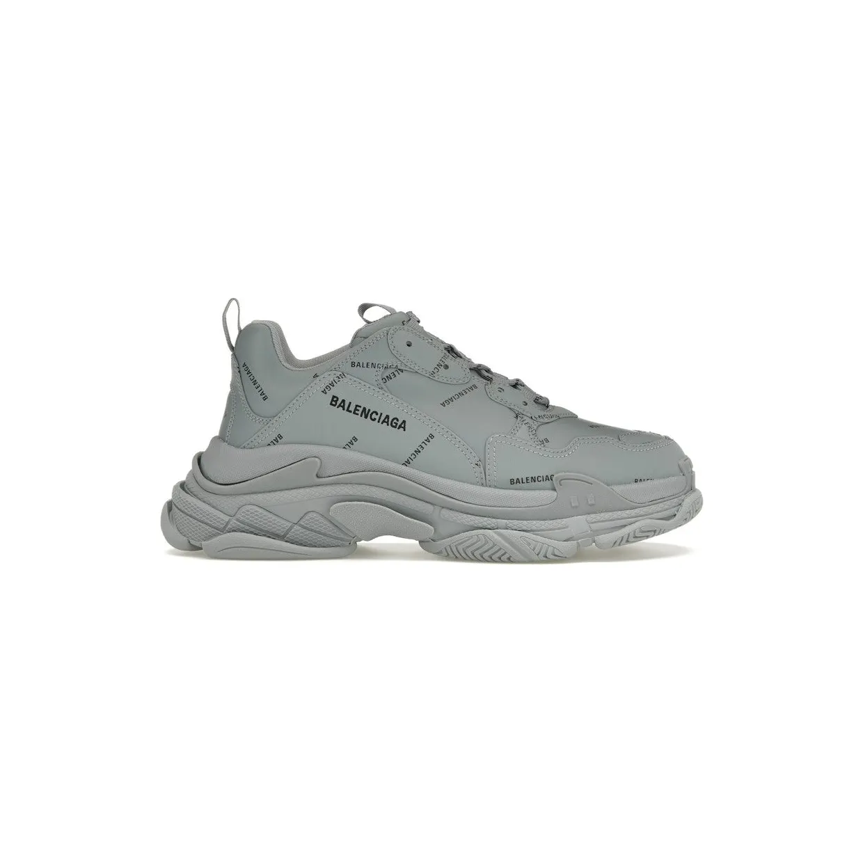 Balenciaga Triple S AllOver Logo Grey Black (536737 W2FA1 1810)