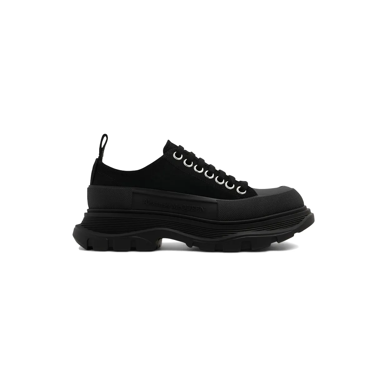 Alexander McQueen Tread Slick Low Lace Up Triple Black (611705 W4L32 1000)