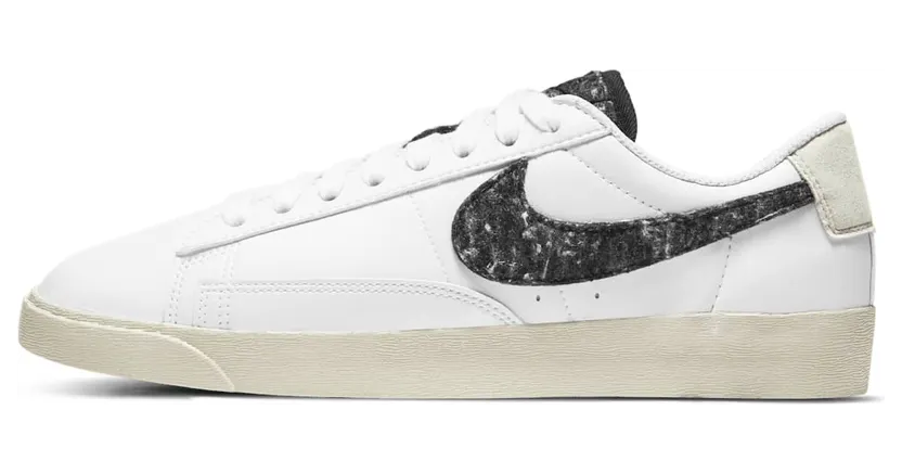 Nike Blazer Low SE Recycled Wool Pack – White Black (DA4934-100)