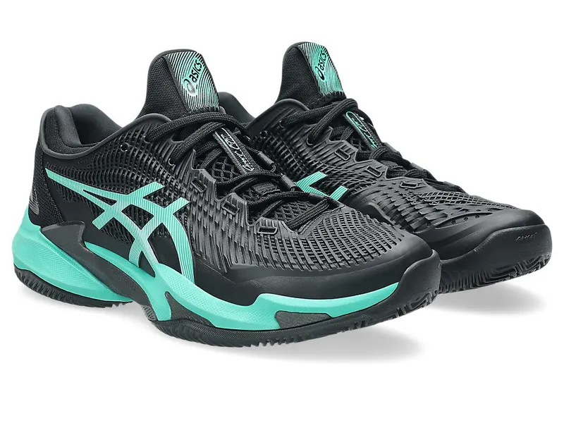 ASICS COURT FF 3 CLAY “Black / Aurora Green” (1041A371-002)