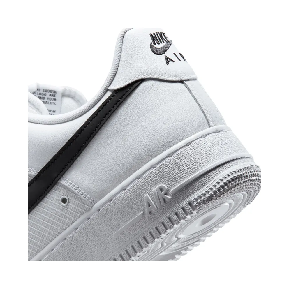 Nike Air Force 1 White/White/Black (IR0952-100)