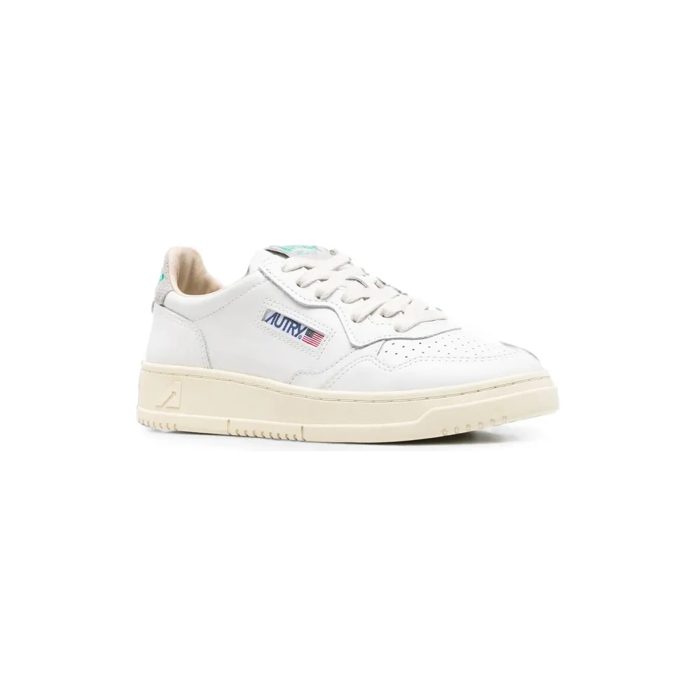 Autry Medalist Panelled Leather “White” (AULW HJ01)