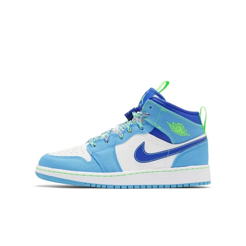 Jordan 1 Mid Sprite Blue (GS) (DA8010-400)