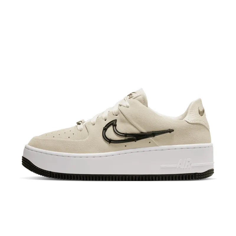 Nike Air Force 1 Sage Low LX Light Cream Black (W) Light Cream/Black-Metallic Gold (CI3482-200)