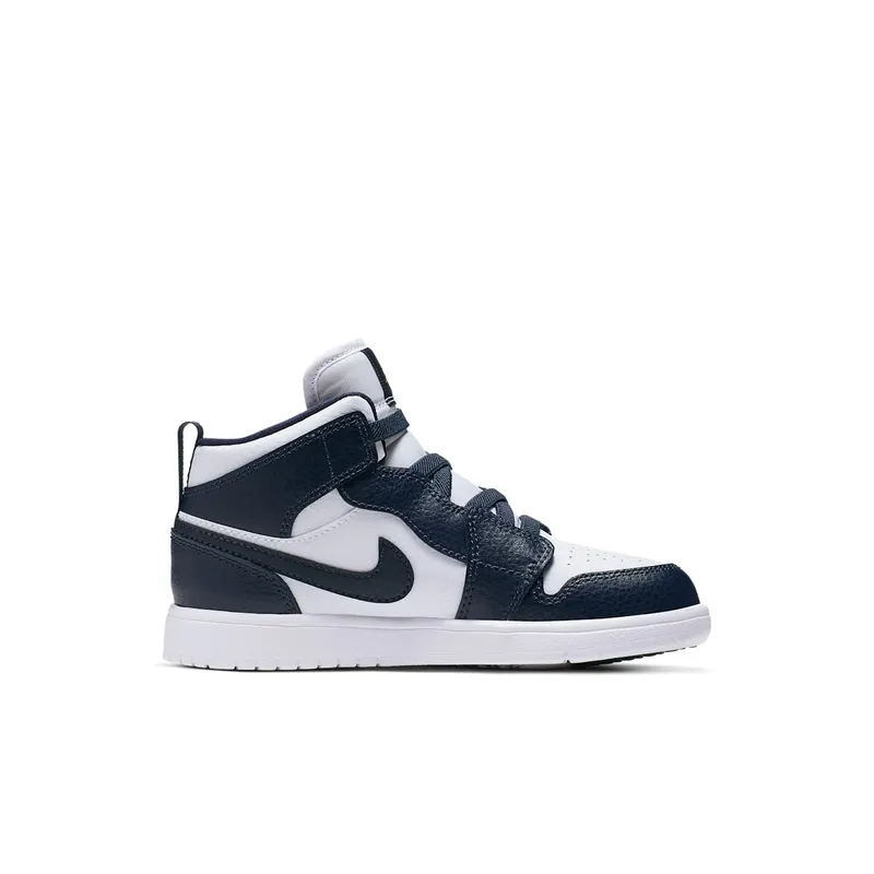 Jordan 1 Mid Alt White Metallic Gold Obsidian (PS) (AR6351-174)