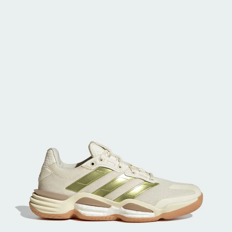 Adidas Stabil 16 Indoor Off White / Gold Metallic / Crystal Sand (JP9764)