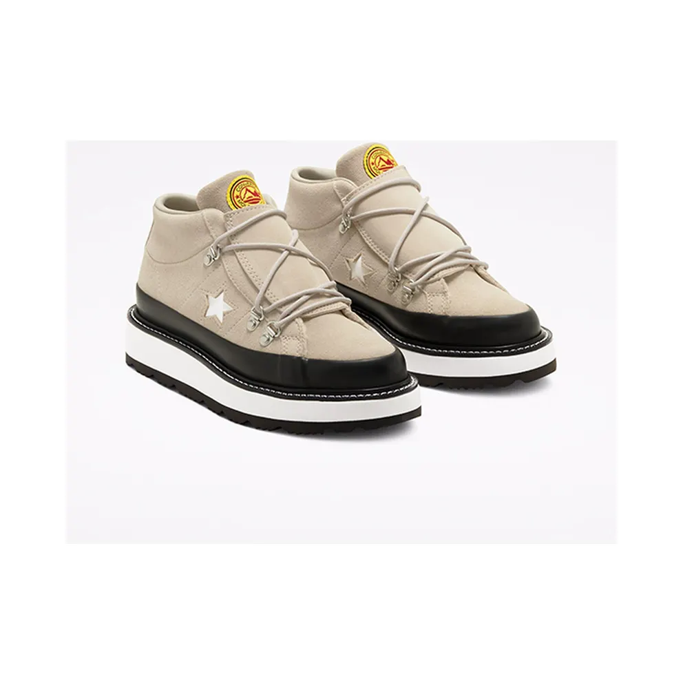 Converse Fleece Lined Boot One Star Mid Papyrus/black/white (566164C)