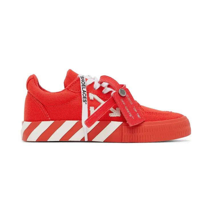 Off-White Kids Red & White Vulcanized Sneakers (OBIA003S22FAB0012501)