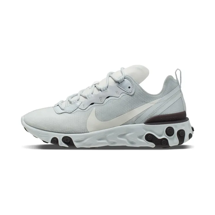 Nike React Element 55 “Pure Platinum / Thunder Grey / Summit White” (BQ6166-011)