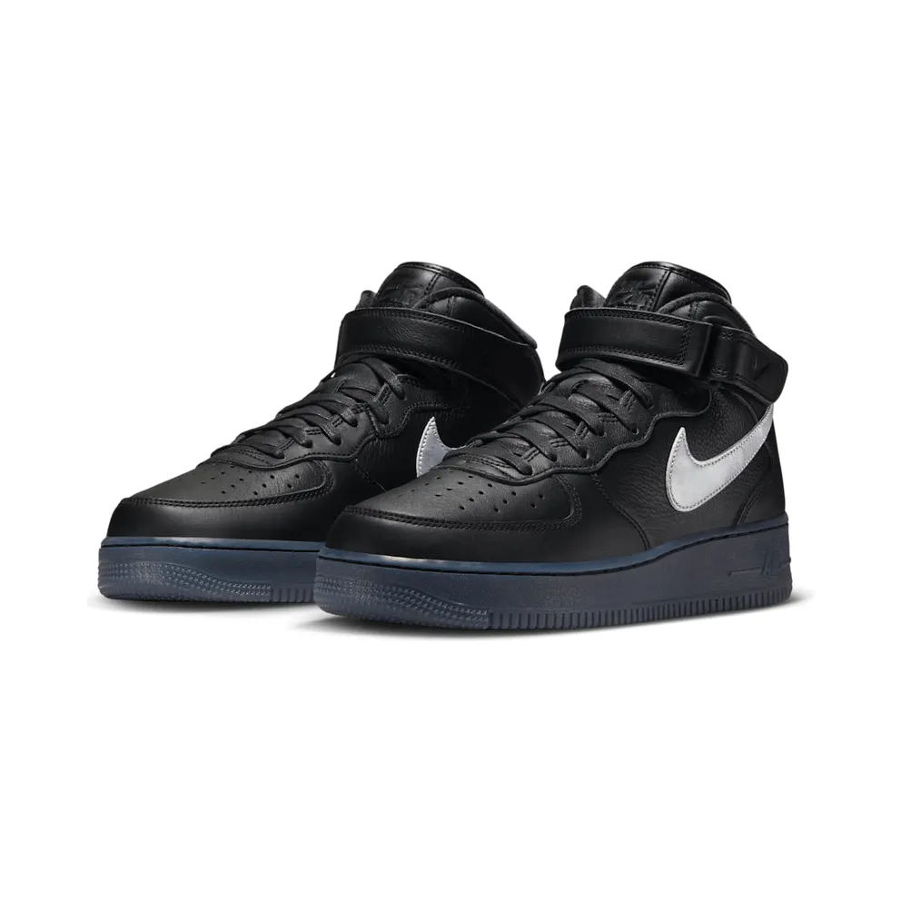 Nike Air Force 1 Mid “Black / Metallic Silver” (DX3061-001)