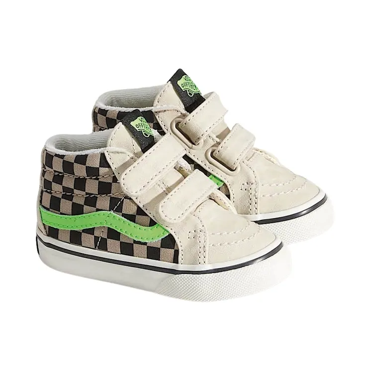 Vans SK8-Mid Beige Black limegroen (VN000D0PEN91)