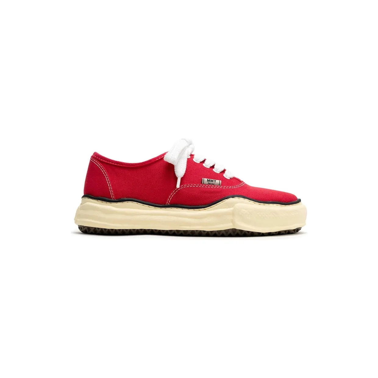 Maison Mihara Yasuhiro Baker Vintage-Like OG Sole Cavas Low Red (A09FW735-RED)