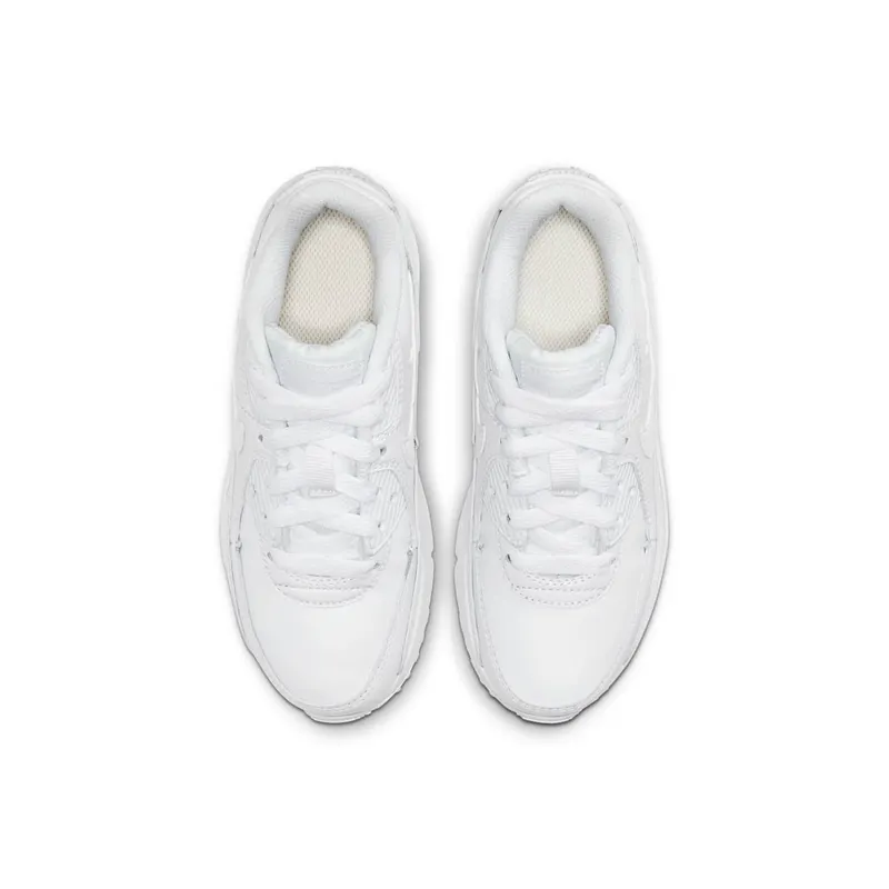 Nike Air Max 90 White (PS) White/Metallic Silver/White (CD6867-100)