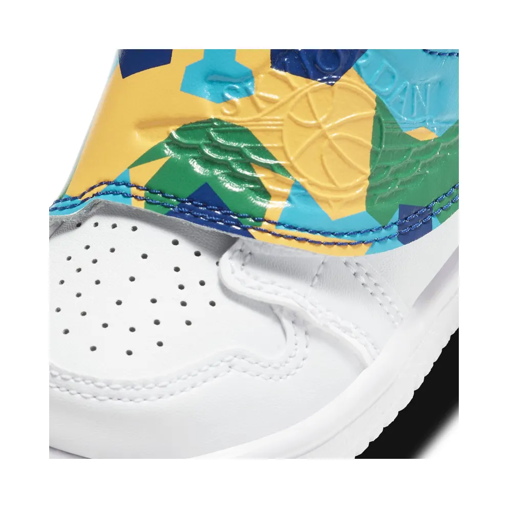 Jordan Sky 1 White Multi (TD) White/Total Orange-University Gold-Court Purple (BQ7196-100)