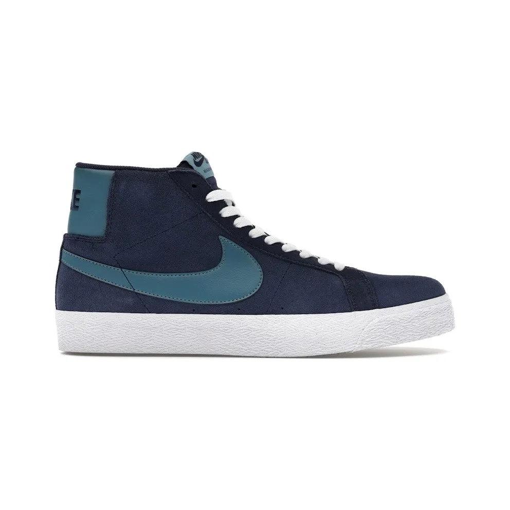 Nike SB Zoom Blazer Mid Midnight Navy Noise Aqua (FD0731-400)
