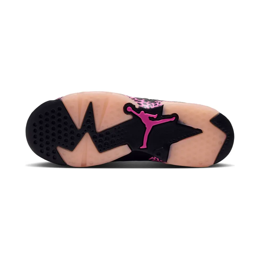 AIR JORDAN 6 RETRO LOW (GS) “Black / Pink Foam / Laser Fuchsia” (768878-001)