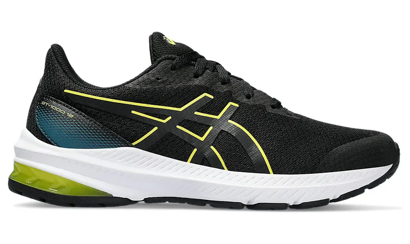 Asics Gt-1000 12 Gs Black/Bright Yellow (1014A296.005)