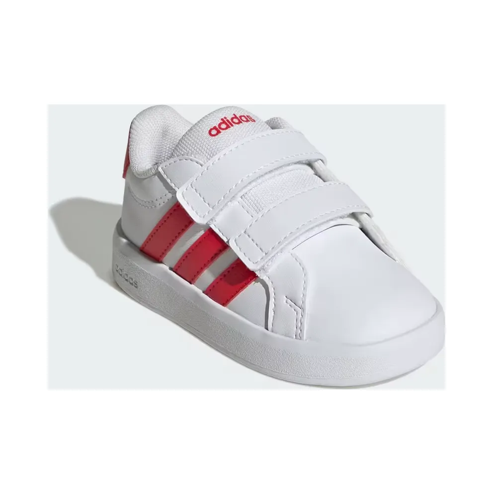 adidas Grand Court 3.0 Shoes Infants “Cloud White / Pure Ruby / Pure Ruby” (JP9378)