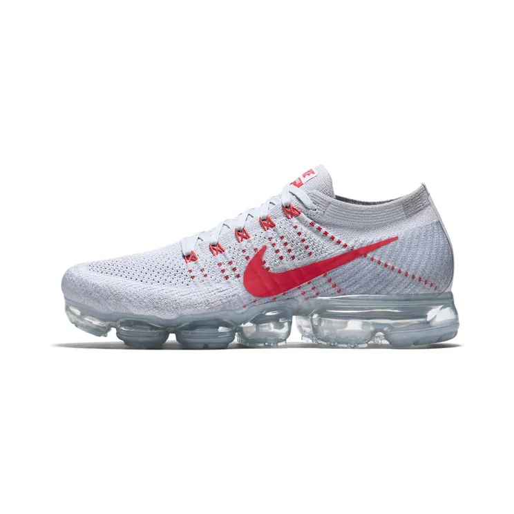 Nike Air VaporMax ‘OG’ Pure Platinum/University Red-Wolf Grey (849558-006)