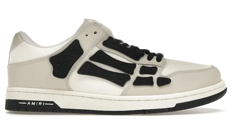 AMIRI Skel Top Low White Light Grey Black (AW22MFS003-030)