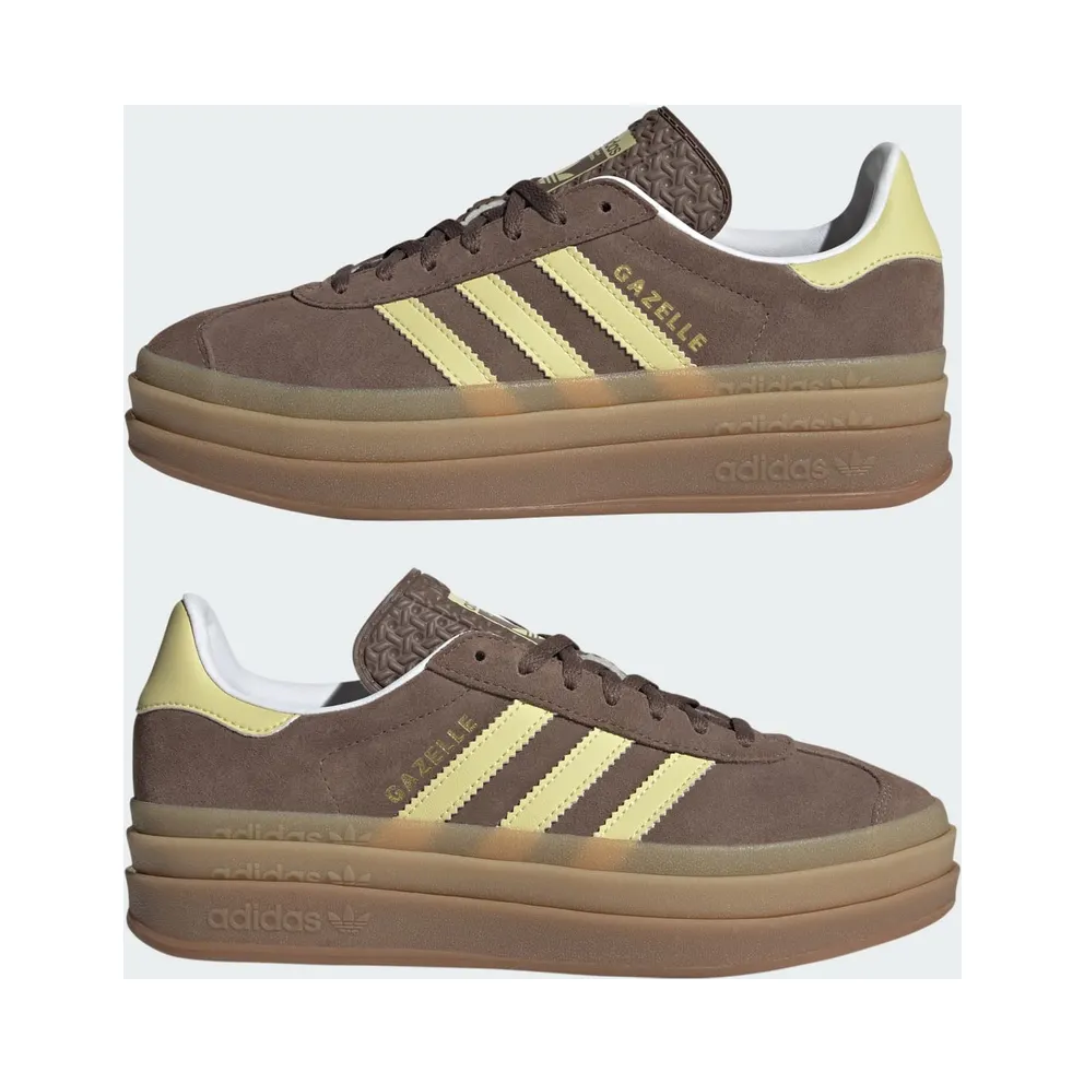 Adidas Gazelle Bold Earth Strata / Powder Yellow / Cloud White (JI2697)