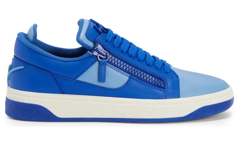 Giuseppe Zanotti GZ94 Sneakers mit doppeltem Reißverschluss – Blau (RU30027006)