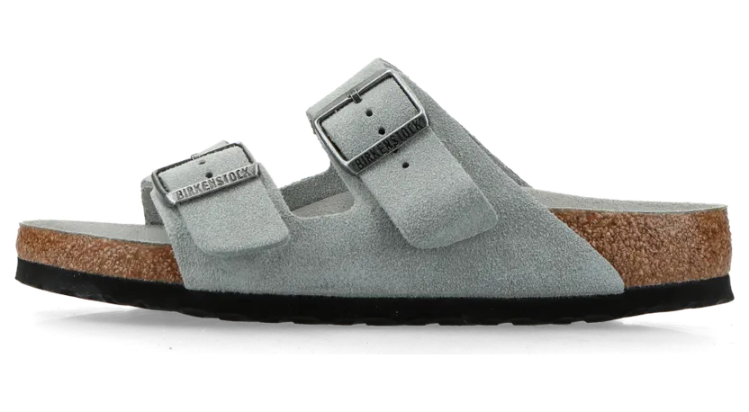 Birkenstock Arizona Soft Footbed Suede Leather Pure Sage Tonal