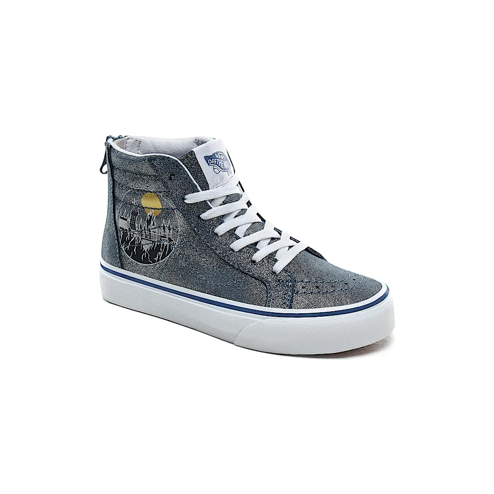 Vans Sk8-Hi Zip Harry Potter Hogwarts Castle (PS) Hogwarts/Metallic (VN0A4BUXV3R)