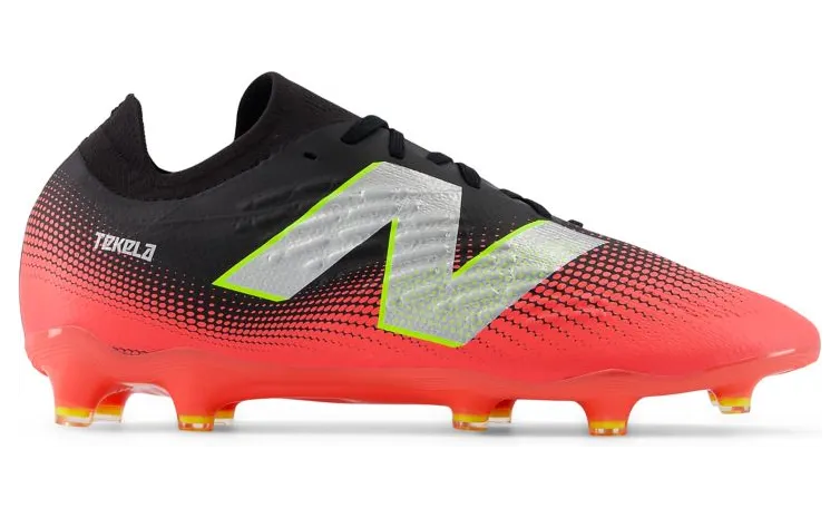 New Balance Tekela Magia V4+ Low Laced FG Black Energy Red Metallic Silver (ST2FLR45)