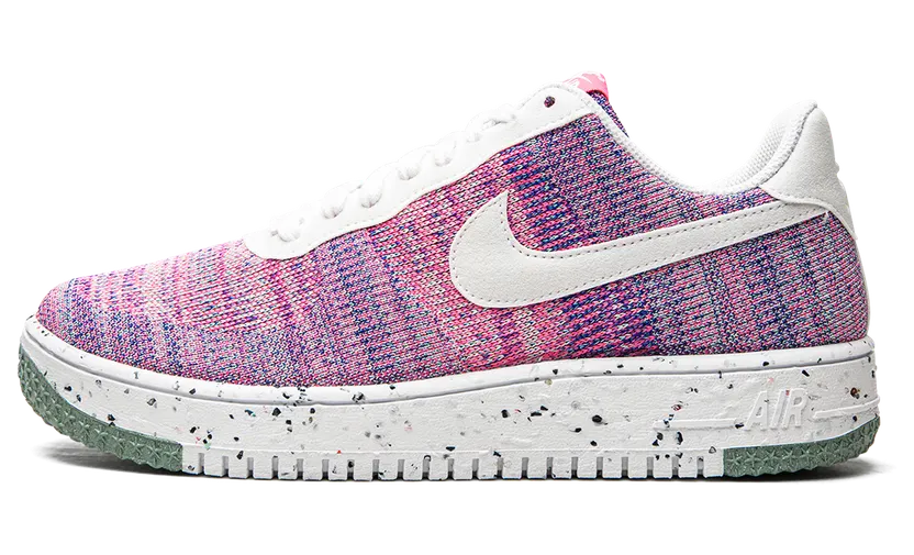 Nike Air Force 1 Crater FlyKnit Paars – “Fuchsia Glow / Pink Blast / Green Glow / White” (DC7273-500)