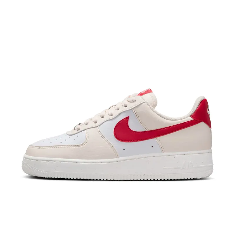 Nike Air Force 1 Low ’07 “Next Nature Pale Ivory University Red” (DC9486-109)