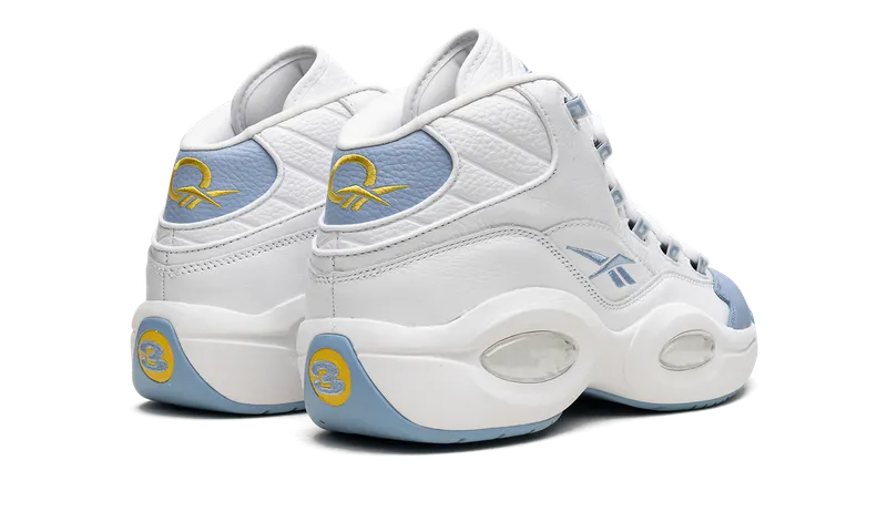 Reebok Question Mid Shoes Cloud White / Fluid Blue / Toxic Yellow (GW8854)