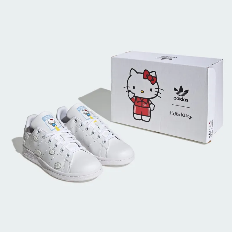 adidas Stan Smith Hello Kitty Cloud White Grey Glow Blue (IF7022)