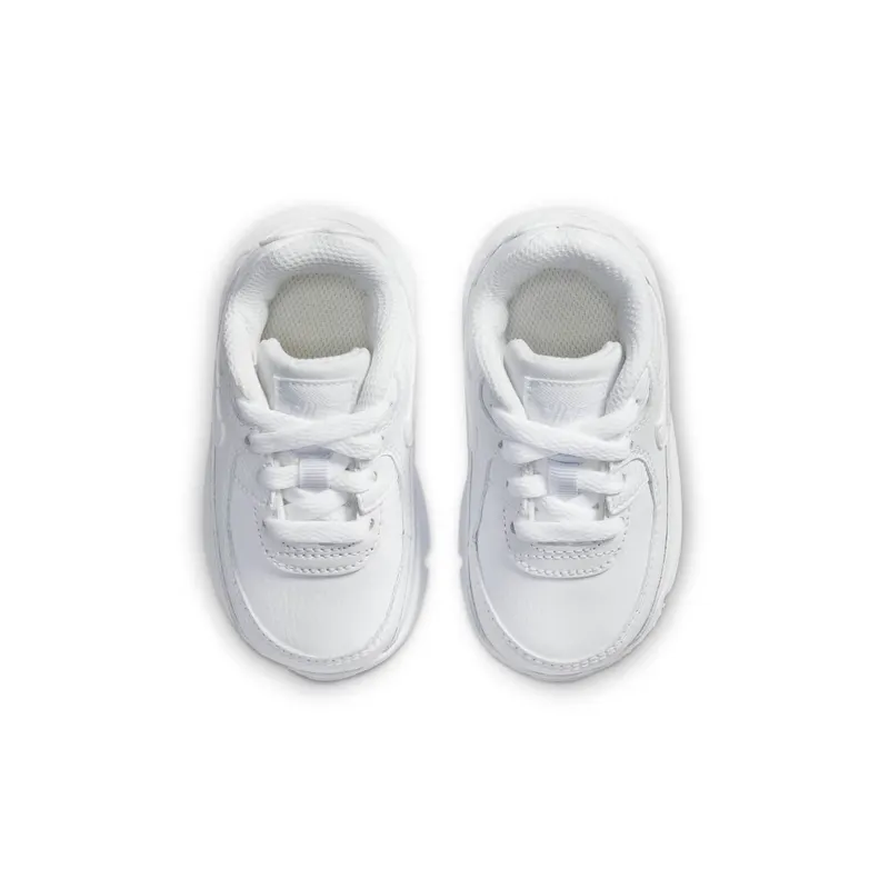 Nike Air Max 90 Leather Triple White (TD) White/Metallic Silver-White-White (CD6868-100)