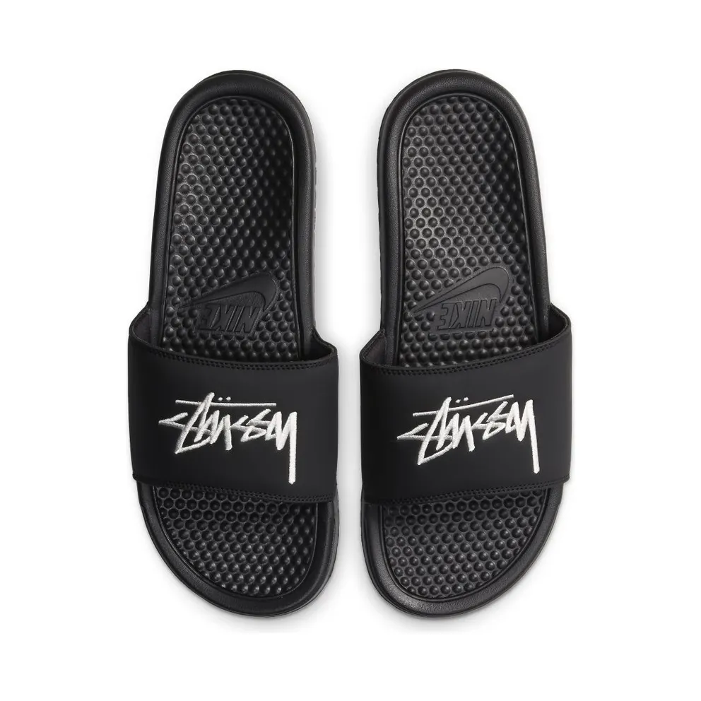 Nike Benassi Stussy Black Black/Black/White (DC5239-001)
