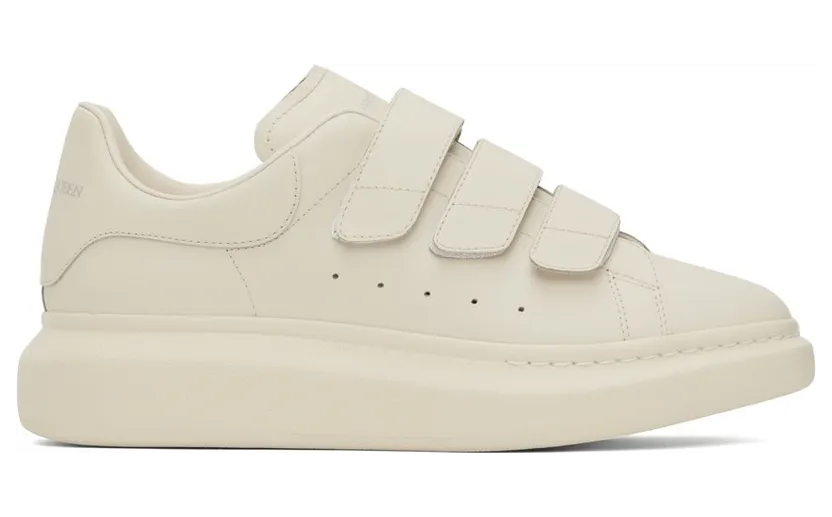 Alexander McQueen White Oversized Triple Strap 7704 VANILLA/VANILLA (727398WHTQ4)