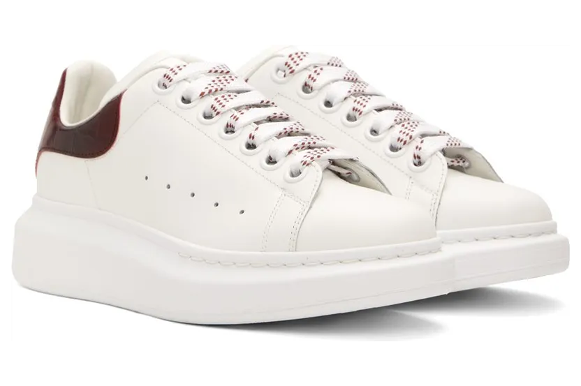 Alexander McQueen White & Red Oversized 9088 White/Oxblood (718233WICG6) (4)