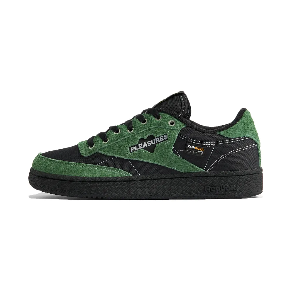 Reebok Pleasures Club C 85 Black / Pine Green / Black (GW2644)