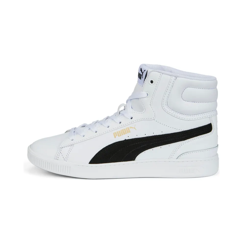 Puma Vikky v3 halfhoge leren Gold/Black/White (38761001)