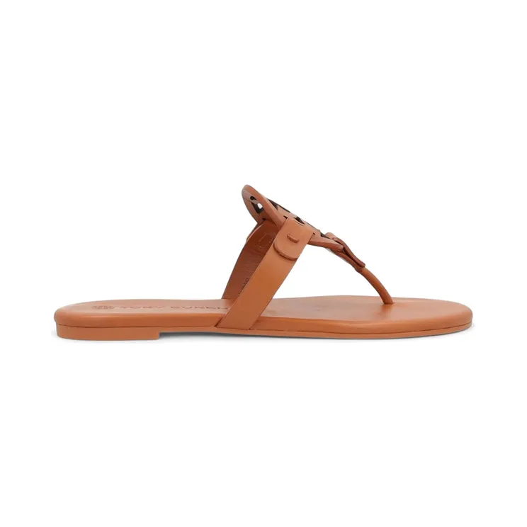 Tory Burch Miller Soft Sandals Bourbon Miele Tan Brown (90582-200)