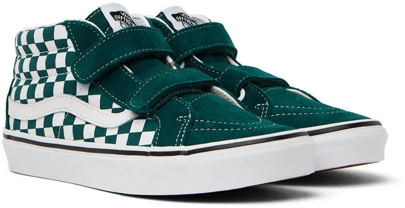 Vans Kids Green & White Sk8-Mid Reissue V Big Kids (VN0A4UI560Q)