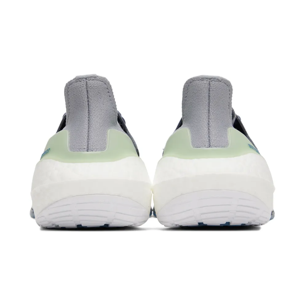 Adidas Ultraboost 22 Halo Silver / Shadow Navy / Linen Green (GX9158)