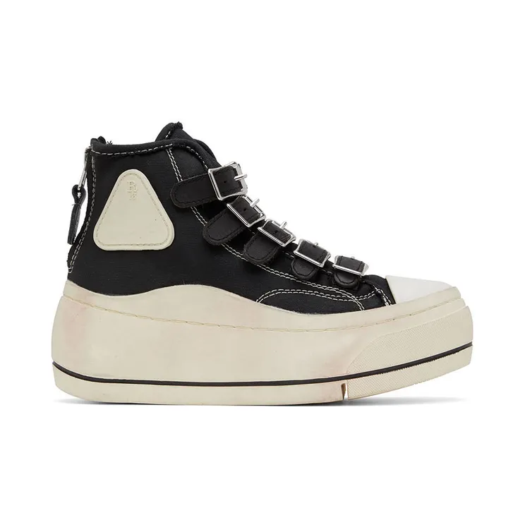 R13 Black Kurt Buckle High-Top Sneakers (R13S5035-001)