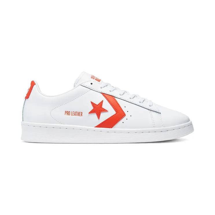 Converse Pro Leather Low Top White/bright Poppy/white (170756C)