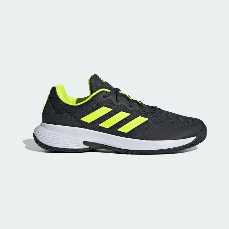 Adidas Gamecourt 2.0 Tennisschoenen Carbon / Lucid Lemon / Cloud White (JH9013)