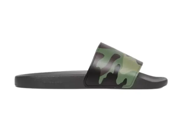 Burberry Embossed Logo Slides Mangrove Green (80427121)