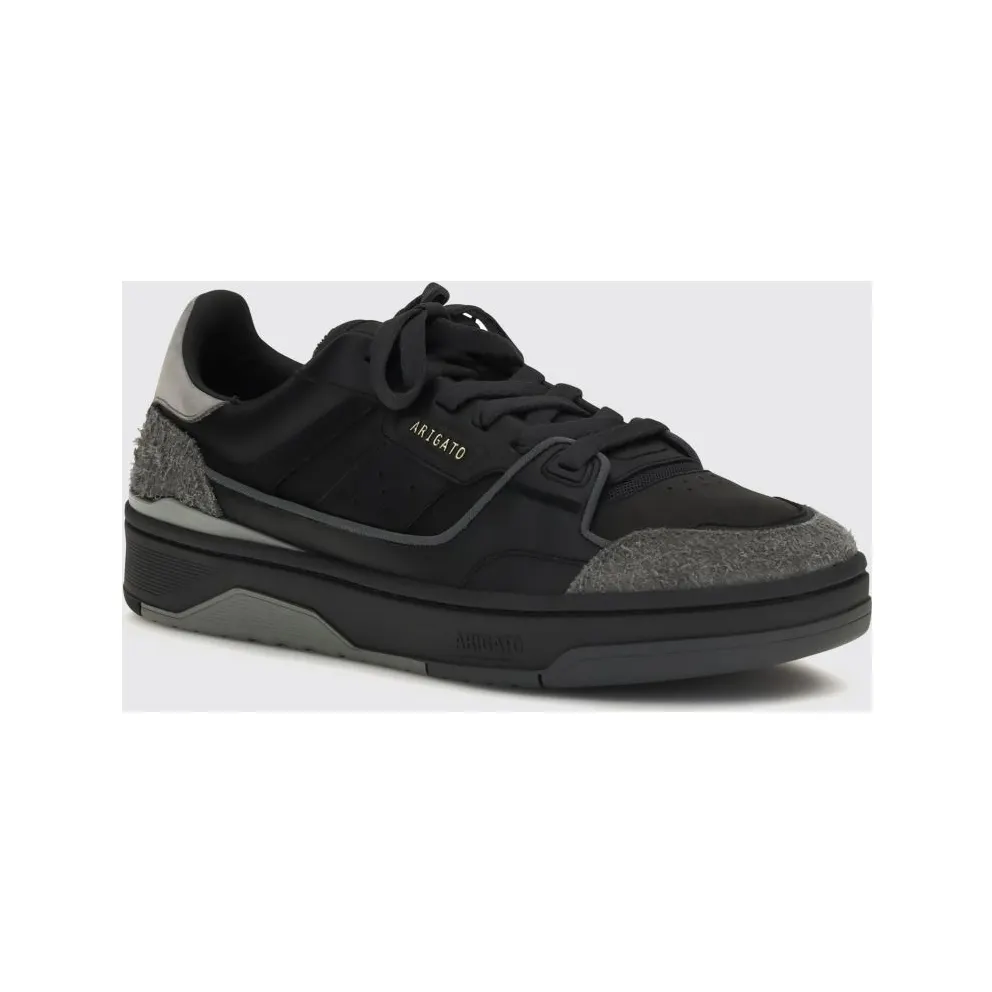 Axel Arigato Clay Bicolor Sneakers in Calf Leather and Suede Black (F2733003)