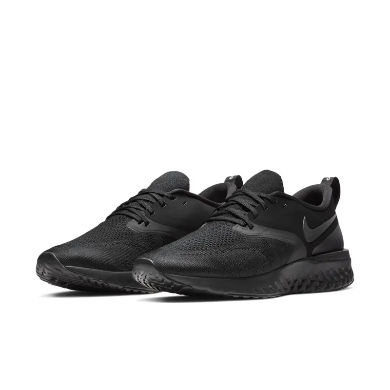 Nike Odyssey React 2 Flyknit Triple Black Black/Black-White (AH1015-003)