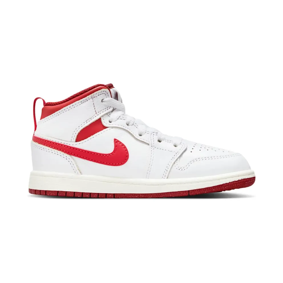 Jordan 1 Mid SE White Dune Red Sail Lobster (FJ3467-160)