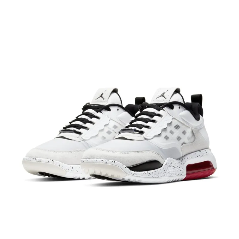 Jordan Air Max 200 White Challenge Red Black White/Challenge Red-Vast Grey-Black (CD6105-100)